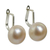 Cultured pearl drop earrings, 'Rosy Moon' - Peach-Hued Cultured Pearl and 925 Silver Drop Earrings (image 2a) thumbail