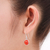 Carnelian dangle earrings, 'Western Sunset' - Handmade Carnelian Earrings Set in 925 Sterling Silver (image 2c) thumbail