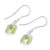 Lemon quartz dangle earrings, 'Autumn Sunshine' - Princess Cut 12 Ct Lemon Quartz and Silver Dangle Earrings (image 2c) thumbail