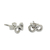 Sterling silver stud earrings, 'Infinite Style' - Fair Trade Infinity Symbol Earrings in 925 Sterling Silver (image 2b) thumbail