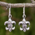 Sterling silver dangle earrings, 'Fleur-de-lis' - Fleur-de-lis Dangle Earrings Crafted in Sterling 925 Silver thumbail