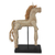 Wood sculpture, 'Beige Horse' - Artisan Crafted Wood Horse Sculpture with Antique Look (image 2b) thumbail