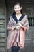 Silk shawl, 'Shimmering Cinnamon' - Brown Woven 100% Silk Shawl from Thailand (image 2) thumbail