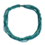 Wood beaded necklace, 'Bayou Dance' - Hand Crafted Necklace with Turquoise Blue Wood Beads thumbail