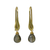 Gold vermeil labradorite dangle earrings, 'Mystical Glamour' - Labradorite Dangle Earrings in 24k Gold Vermeil thumbail