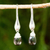 Smoky quartz dangle earrings, 'Sophisticated Smoke' - Fair Trade Dangle Earrings with Smoky Quartz and Silver (image 2) thumbail