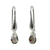 Smoky quartz dangle earrings, 'Sophisticated Smoke' - Fair Trade Dangle Earrings with Smoky Quartz and Silver thumbail