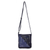 Cotton shoulder bag, 'Blue Siam' - Blue Cotton Thai Applique Shoulder Bag with 3 Pockets (image 2c) thumbail