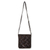 Cotton shoulder bag, 'Dark Brown Siam' - Cotton Thai Applique Dark Brown Shoulder Bag with 3 Pockets (image 2c) thumbail