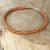 Men's leather braided bracelet, 'Brown Magnificence' - Braided Brown Leather Bracelet for Men Fair Trade Jewelry