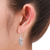 Sterling silver dangle earrings, 'Owl Love' - Hand Crafted Owl Dangle Earrings in Sterling Silver 925 (image 2c) thumbail