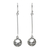 Sterling silver dangle earrings, 'Moonlit Filigree' - Dangle Style Earrings in Sterling 925 Silver Filigree (image 2a) thumbail
