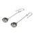 Sterling silver dangle earrings, 'Moonlit Filigree' - Dangle Style Earrings in Sterling 925 Silver Filigree (image 2b) thumbail