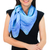 Silk scarf, 'Blue Plaid' - Thai Blue and Green Square 100% Silk Hand Dyed Scarf thumbail
