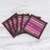 Cotton coasters, 'Lahu Dark Brown' (set of 6) - Hand Crafted Brown Cotton Patchwork Coasters (Set of 6) (image 2b) thumbail
