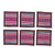 Cotton coasters, 'Lahu Dark Brown' (set of 6) - Hand Crafted Brown Cotton Patchwork Coasters (Set of 6) (image 2d) thumbail
