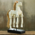 Wood sculpture, 'White Horse' - Horse Wood Sculpture Artisan Crafted with Antique Look