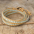 Amazonite wrap bracelet, 'Blue Hydrangea' - Blue Amazonite and Karen Hill Tribe Silver Wrap Bracelet (image 2b) thumbail