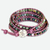 Jasper wrap bracelet, 'Orchid Romance' - Wrap Bracelet with colourful Jasper and Hill Tribe Silver (image 2a) thumbail