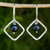 Cultured pearl dangle earrings, 'Black Moons' - Fair Trade Sterling Silver Earrings with Black Pearls (image 2) thumbail
