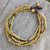 Beaded bracelet, 'Earth Freedom' - Brass Beaded Bracelet Crafted by Hand with Agate thumbail