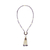 Halskette mit Anhänger aus Zuchtperlen und Amethyst - Perle und Amethyst an einer langen Halskette aus 24 Karat vergoldetem Silber