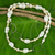 Cultured pearl with gold accents station necklace, 'Exotic Muse' - White Pearl Necklace with Sterling Silver and 24k Gold Plate (image 2) thumbail