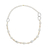 Cultured pearl with gold accents station necklace, 'Exotic Muse' - White Pearl Necklace with Sterling Silver and 24k Gold Plate thumbail