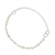 Cultured pearl with gold accents station necklace, 'Exotic Muse' - White Pearl Necklace with Sterling Silver and 24k Gold Plate (image 2b) thumbail
