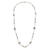 Gold plated cultured pearl station necklace, 'Exotic Beauty' - Pink and White Pearls on Gold Plated Necklace with Gemstones (image 2a) thumbail