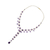 Gold plated amethyst Y-necklace, 'Purple Princess' - Amethyst and Gold Plated Silver Y-Necklace from Thailand (image 2b) thumbail