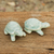 Celadon ceramic figurines, 'Sky Blue Resilient Turtles' (pair) - Celadon Ceramic Turtle Sculptures in Light Blue (Pair) (image 2b) thumbail