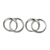 Pendientes de botón de plata de ley - Pendientes de anillo de bodas de plata de ley tailandesa hechos a mano