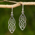 Sterling silver dangle earrings, 'Celtic Braid' - Hand Crafted Thai Celtic Theme Sterling Silver Earrings thumbail