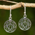 Sterling silver dangle earrings, 'Lace' - Thai Handmade Sterling Silver Dangle Earrings