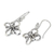 Sterling silver dangle earrings, 'Endless Ribbon' - Hand Crafted Thai Sterling Silver Dangle Hook Earrings (image 2b) thumbail