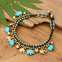 Brass Anklets at NOVICA