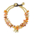 Brass and carnelian beaded bracelet, 'Bright Elephant' - Carnelian and Brass Beaded Elephant Bracelet from Thailand thumbail