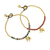 Jasper beaded bracelets, 'Stylish Elephants' (pair) - Jasper and Elephant Charm on Pair of Brass Beaded Bracelets (image 2b) thumbail