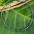 Lapis lazuli beaded necklace, 'Navy Rose' - Lapis Lazuli Red Quartz and Sterling Silver Thai Necklace (image 2) thumbail