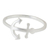 Sterling silver band ring, 'Anchor of Hope' - Thai Artisan jewellery Sterling Silver Anchor Ring (image 2a) thumbail