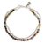 Jasper and cultured pearl beaded bracelet, 'Ethnic Fantasy' - Handmade Jasper Pearl and Hill Tribe Silver Bracelet thumbail
