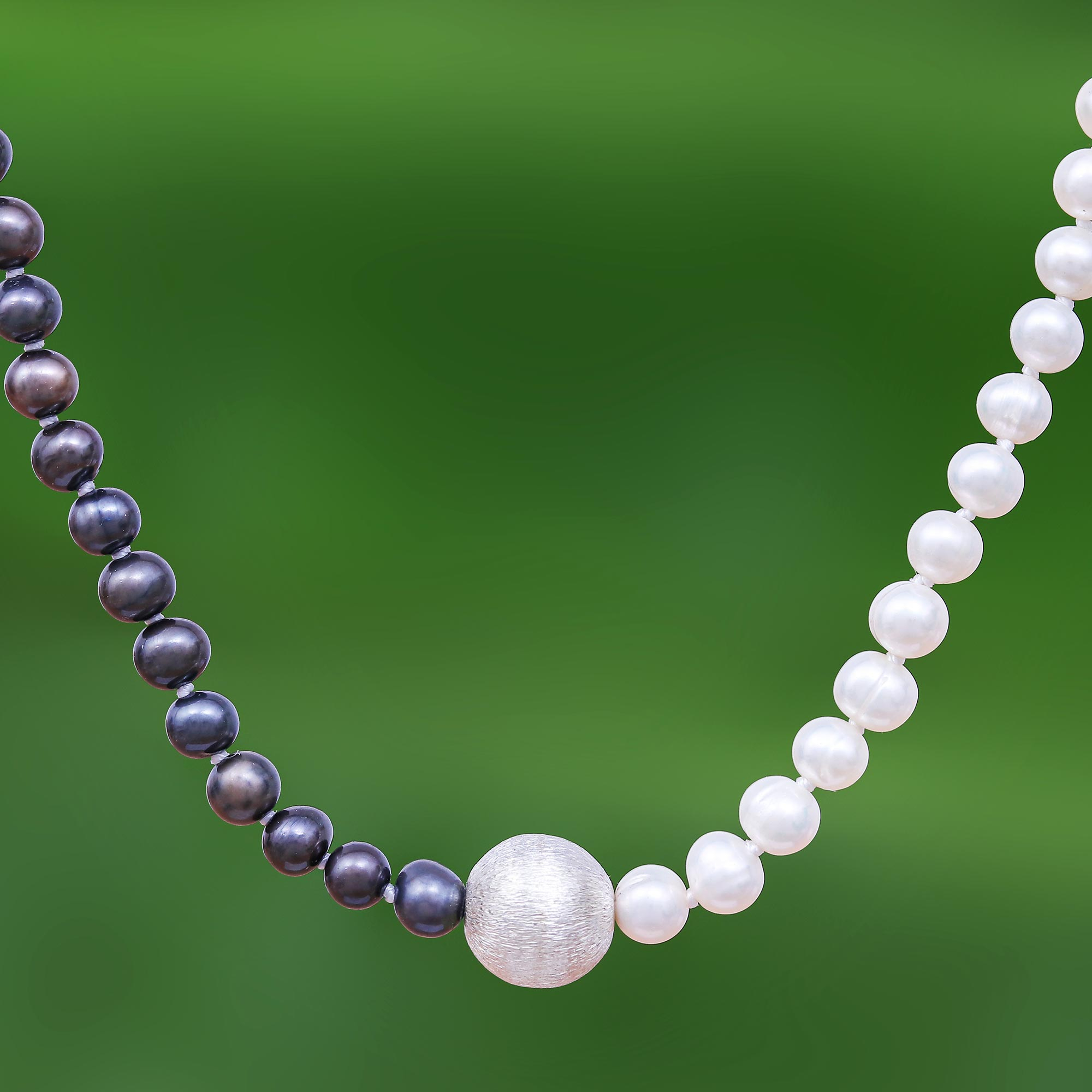 100% Natural Freshwater Pearl Beads Grey Black White Fine