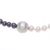 Cultured freshwater pearl necklace, 'Day and Night' - Grey and White Pearl Strand Necklace with 950 Silver (image 2e) thumbail