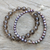 Cultured pearl and smoky quartz stretch bracelet, 'Iridescent Sea' - Smokey Quartz and Pearl Stretch Bracelet with Silver Charm