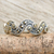 anillo de marcasita - Anillo de plata y marcasita hecho a mano de Tailandia