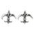 Sterling silver stud earrings, 'Fleur-de-lis' - Thailand Fleur de Lis Sterling Silver Stud Earrings (image 2a) thumbail