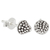 Sterling silver stud earrings, 'Shining Berry' - Fair Trade Silver Berry Theme Stud Earrings (image 2b) thumbail