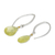 Gold accent citrine dangle earrings, 'Effortless Glam' - Gold Accent Citrine Dangle Earrings (image 2b) thumbail