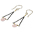 Pink chalcedony dangle earrings, 'Justice' - Artisan Crafted Pink Chalcedony Dangle Earrings (image 2b) thumbail
